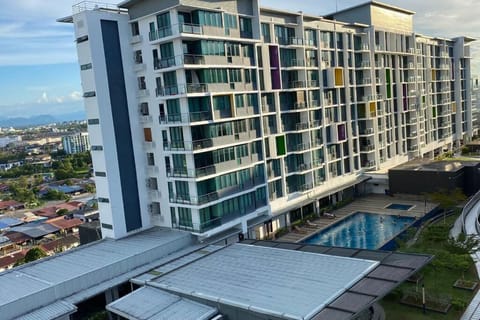 Property building, Pool view, Swimming pool