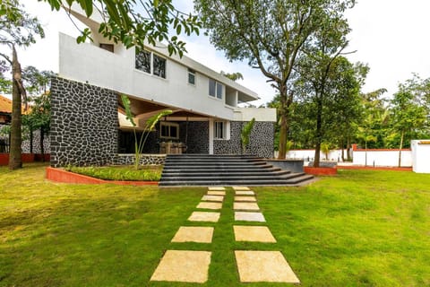 The Grey Medley by StayVista with Mediterranean interiors, Swimming pool, Jacuzzi, Projector & A lush lawn with Gazebo Villa in Lonavla