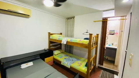 Bed, Photo of the whole room, Bedroom, bunk bed, air conditioner