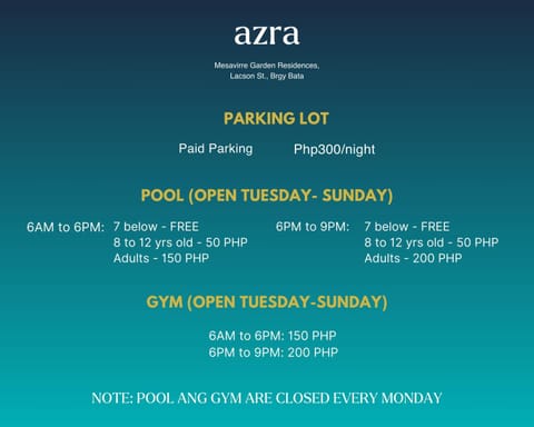 AZRA Bacolod at Mesavirre Garden Residences Apartment hotel in Bacolod