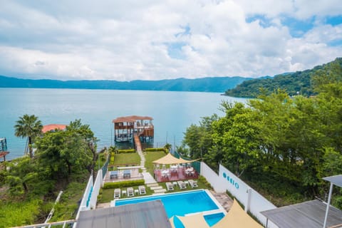 Natural landscape, Lake view, Mountain view, Pool view