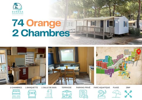 Mobil home Les Sables d'Or Agde Campground/ 
RV Resort in Agde