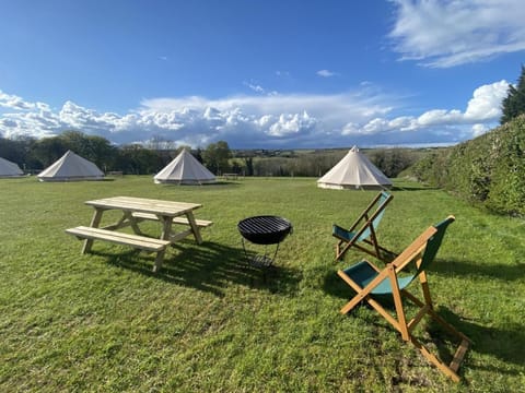 Home Farm Radnage Glamping Bell Tent 7, with Log Burner and Fire Pit Luxury tent in Wycombe District