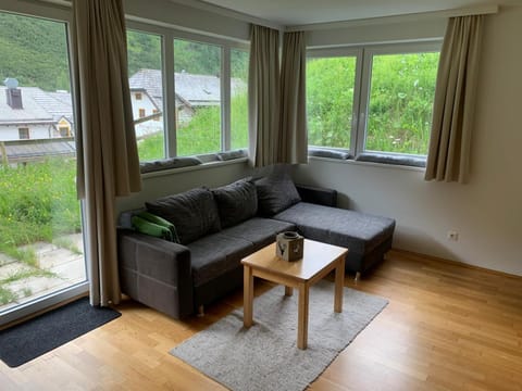 Living room, Seating area, Garden view