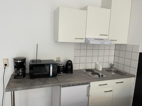 Coffee/tea facilities, Kitchen or kitchenette, minibar, stove, toaster