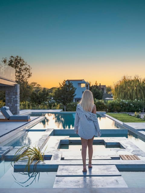 Swimming pool, Sunset