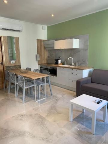 Living room, kitchen