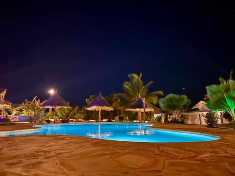 Night, Swimming pool