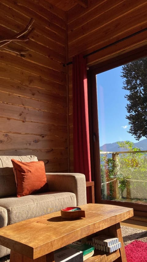 Natural landscape, View (from property/room), Living room, Seating area, Mountain view