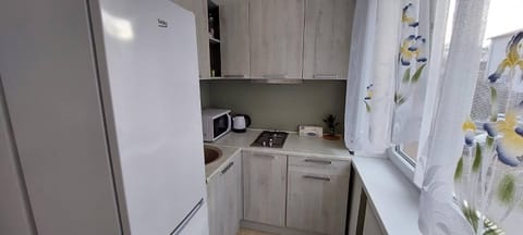 Kitchen or kitchenette, minibar, stove