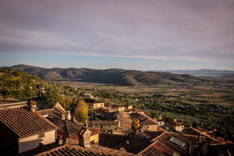 Natural landscape, Bird's eye view, Mountain view