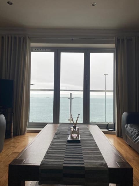 Living room, Seating area, Sea view