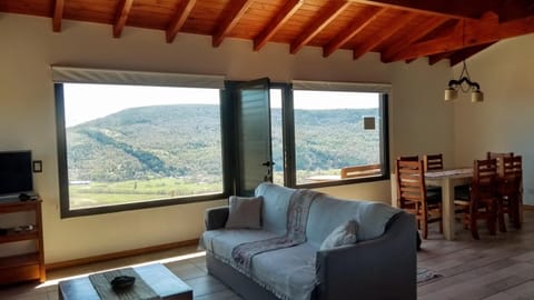 Natural landscape, Living room, Dining area, Mountain view