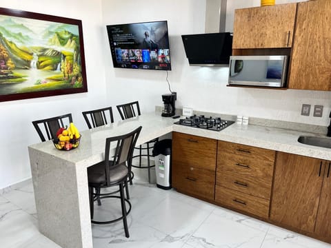 TV and multimedia, Kitchen or kitchenette, Dining area, minibar, stove