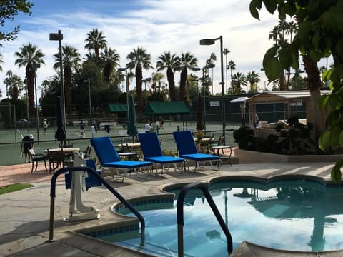 Tennis court, Swimming pool