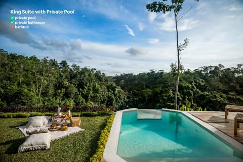 Natural landscape, View (from property/room), Swimming pool, sunbed