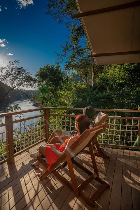 People, Natural landscape, View (from property/room), Balcony/Terrace, Guests, Mountain view, River view