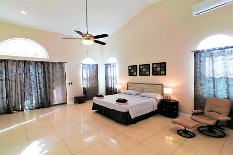 Bed, Photo of the whole room, Bedroom, fireplace, air conditioner