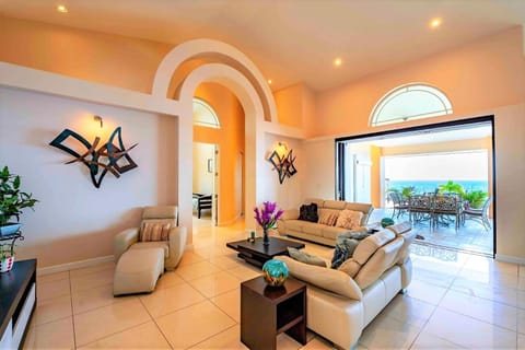 Living room, Seating area, Sea view