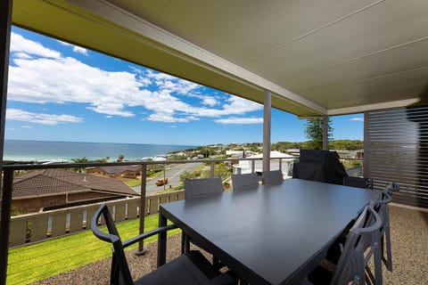 Patio, BBQ facilities, Sea view