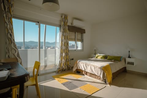 Bed, Natural landscape, Photo of the whole room, Bedroom, Mountain view