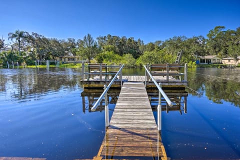 Riverfront Home with Putting Green and Boat Dock! House in New Port Richey