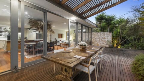 Patio, Living room, Dining area