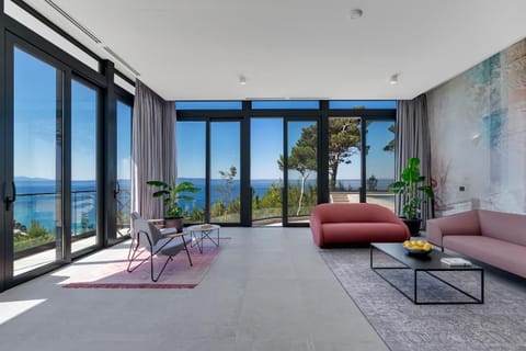 Day, View (from property/room), Living room, Sea view