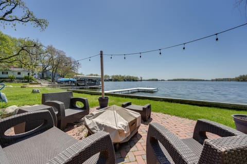 Spacious Delton Home with Fire Pit and Lake Views House in Delton