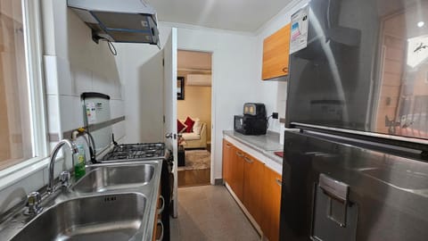 Kitchen or kitchenette, oven