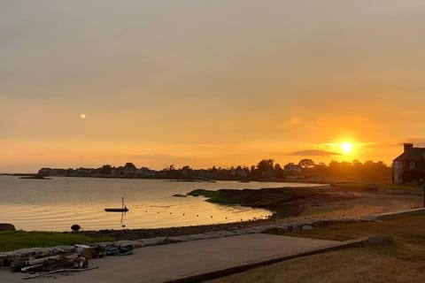 Day, Natural landscape, Beach, Sea view, Sunset