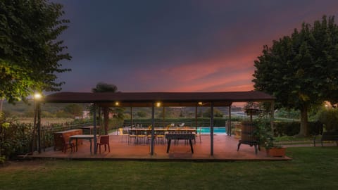 Patio, Garden, Garden view, Swimming pool, Sunset