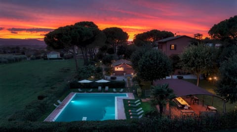 Bird's eye view, Pool view, Swimming pool, Sunset