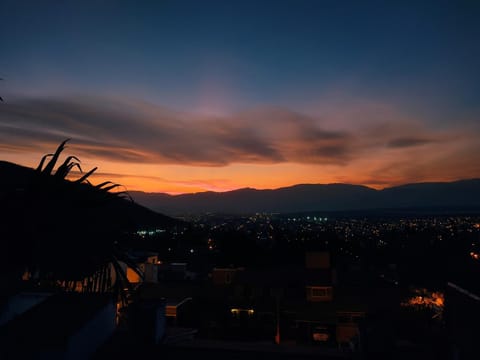 Night, Natural landscape, Mountain view, Sunset