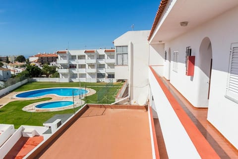 View (from property/room), Balcony/Terrace, Pool view, Swimming pool