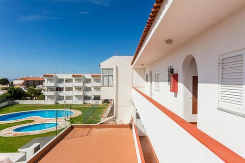 View (from property/room), Balcony/Terrace, Pool view, Swimming pool