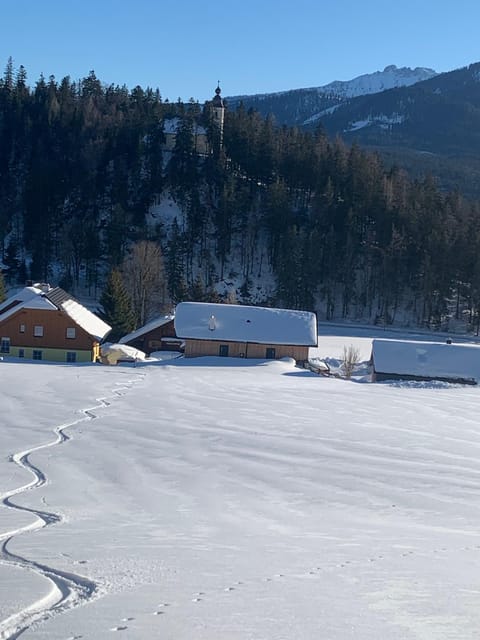 Property building, Natural landscape, Winter, Mountain view