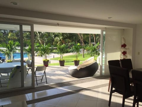 Patio, Pool view