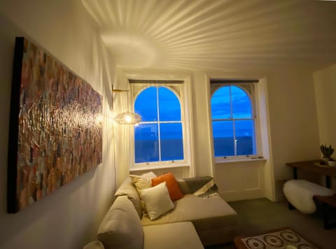 Living room, Seating area, Sea view