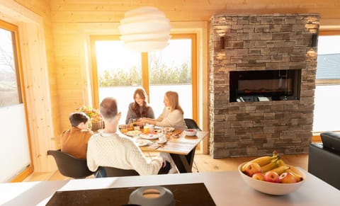 Seating area, Dining area, group of guests