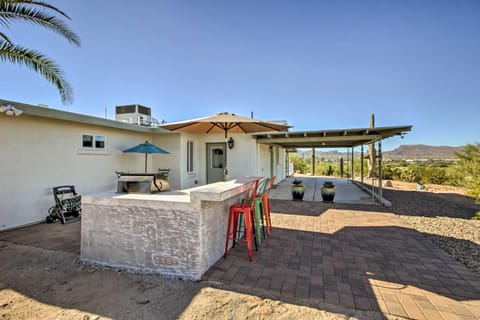 Classy Tucson Escape with Fire Pit on 5 Acres! House in Marana