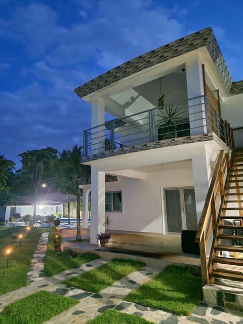 Property building, Night, Garden view