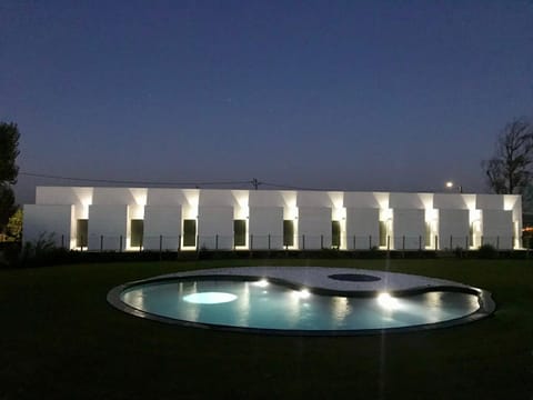 Night, Garden, Garden view, Pool view, Swimming pool