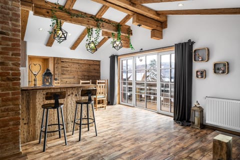 Kitchen or kitchenette, Living room, Dining area