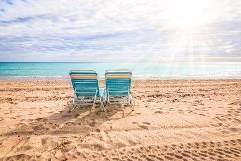 Beach, sunbed