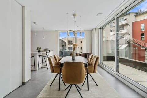 New High-End 2 BR Penthouse w Balcony Condo in Luxembourg