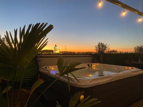 Hot Tub, Sunset