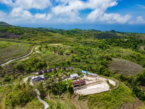 Property building, Natural landscape, Bird's eye view, Mountain view