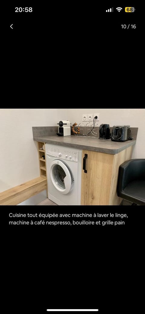 Coffee/tea facilities, toaster, washing machine