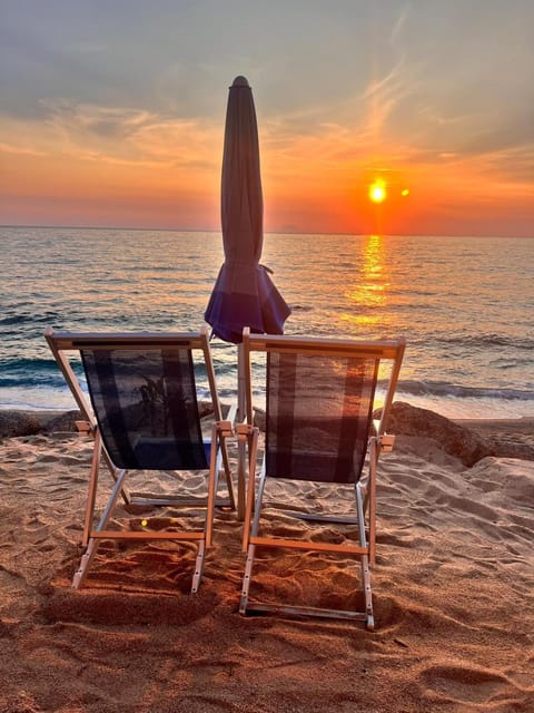 Natural landscape, Sea view, Sunset